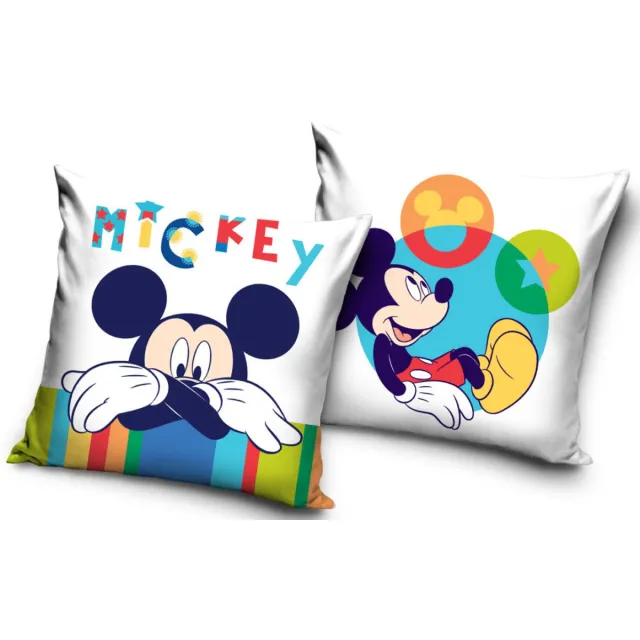Disney Mickey fluwelen kussenhoes 40x40 cm multicolor
