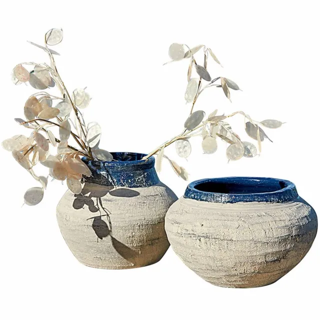Loberon Vaas set van 2 Dolciaro beige/blauw
