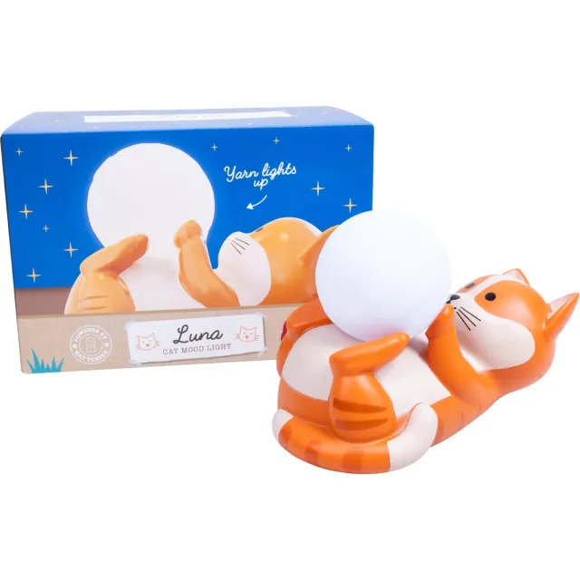 Mad Monkey Luna de Kat - sfeerlicht lamp - superschattig lampje