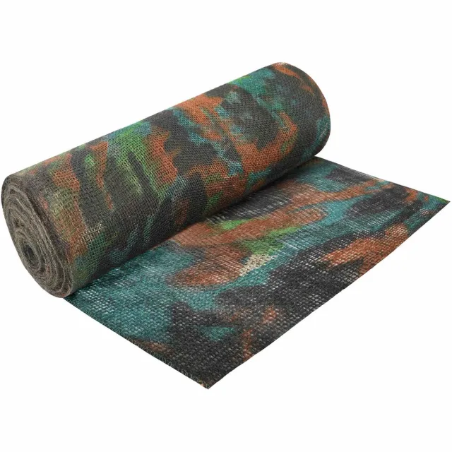 vidaXL Tuin - Jute - Net - 200 - cm - x - 5 - m - 180 - gsm - 100% - Tossa - Jute - Camouflage