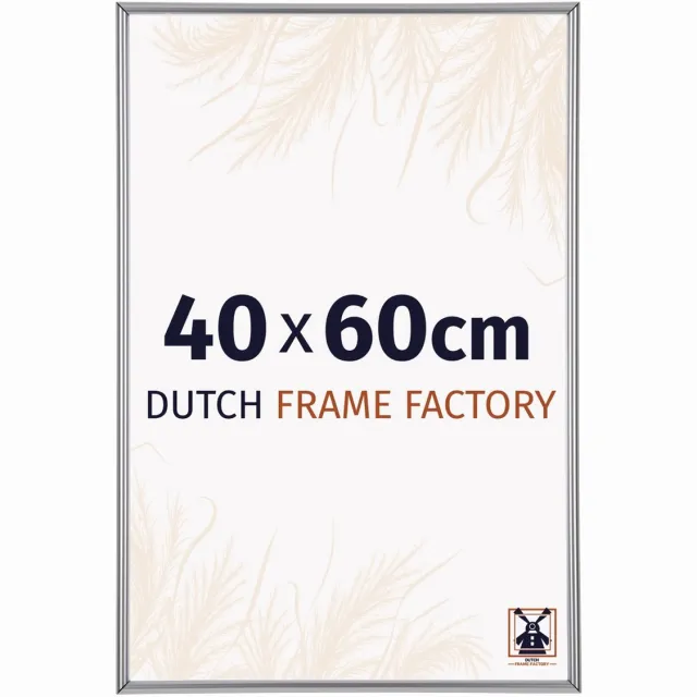 Dutch Frame Factory Fotolijst 40x60 cm - Kunststof - Zilver Hoogglans - Angers
