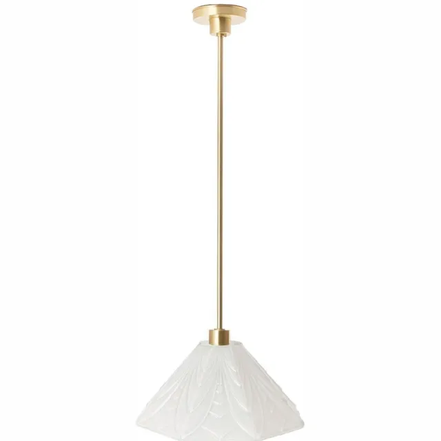 Coloured by Art Hanglamp Nouveau Twinkling Geëtst 20's Messing - Art Deco Trade