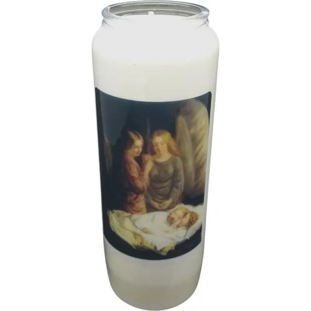 Spaas Noveenkaars Engelen 014 - 9 dagen brander (5 stuks) wit