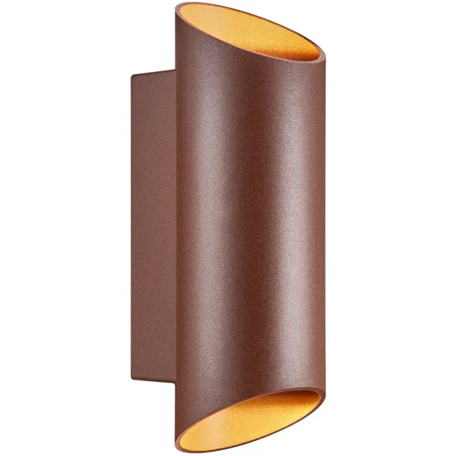 Nordlux Nico round 22-wandlamp-2xGU10-roestkleurig Roestig