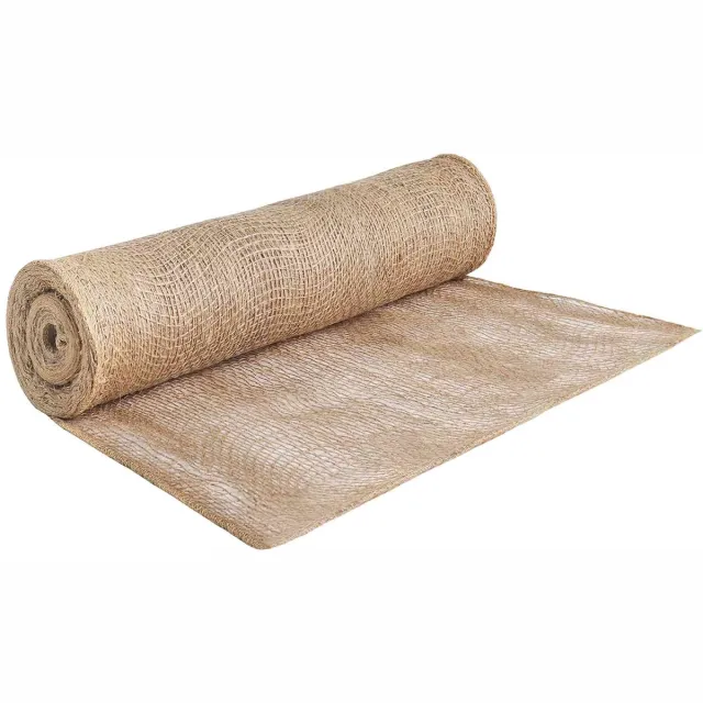 vidaXL Tuin - Jute - Net - 50 - cm - x - 5 - m - 90 - gsm - 100% - Tossa - Jute - Naturel