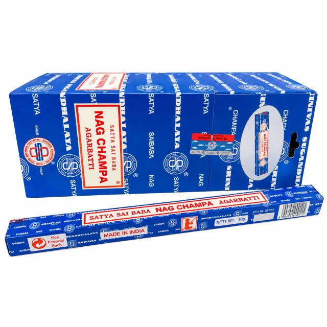 Satya Nag Champa - Wierook stokjes - 3x 10 gram - 3 pakjes - Wierook - Healing - Energy - Spiritual bruin