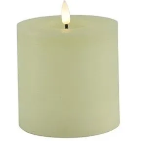 Countryfield Led kaars Lyon D10 H 10 cm crème Warm Wit