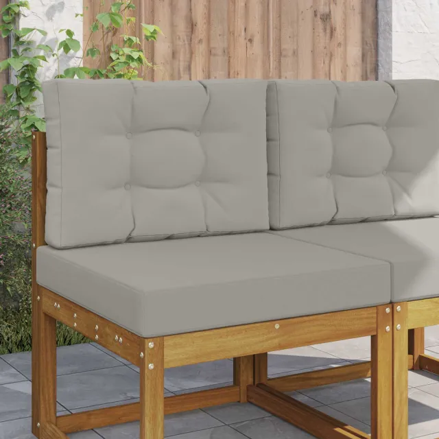 vidaXL Buiten bankkussen Polyester Grijs 60 x 60 cm