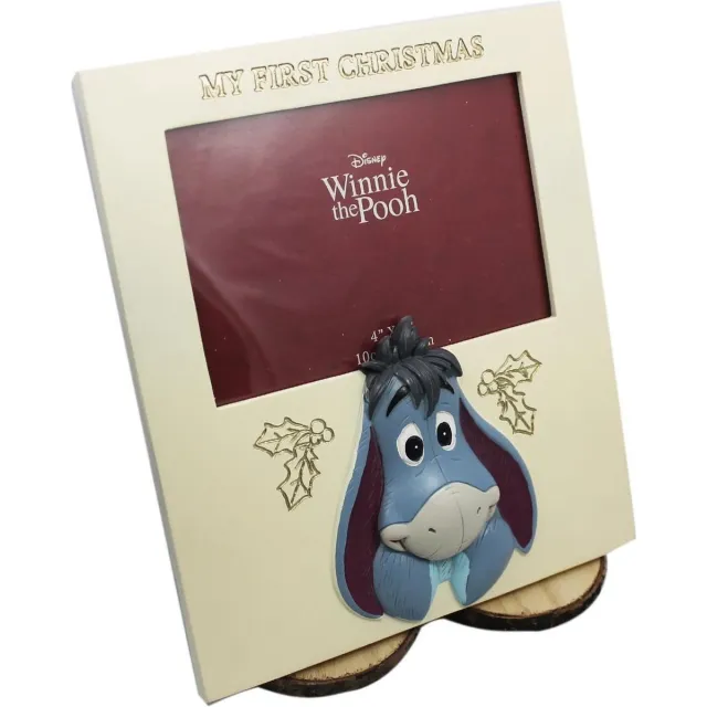 Disney Eeyore My First Christmas fotolijst polyresin Ivoor