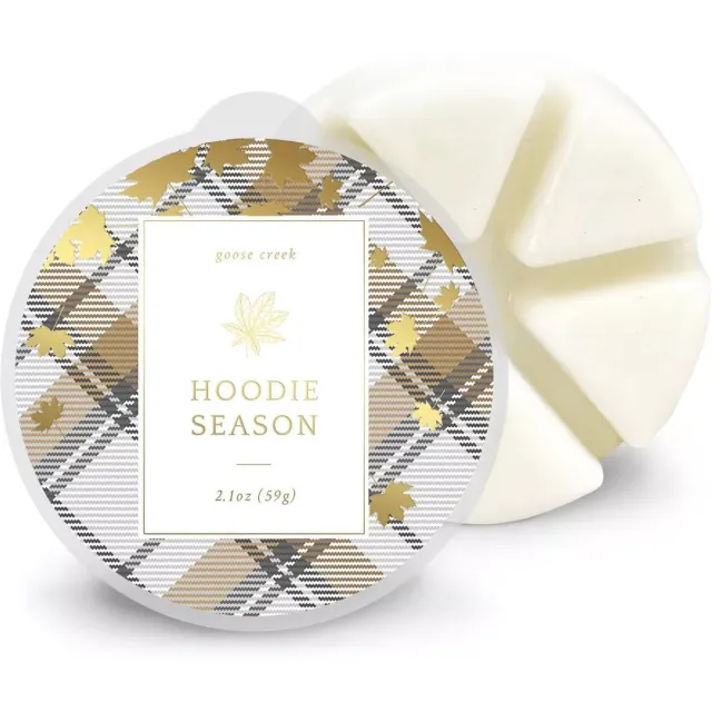 Goose Creek Candle Hoodie Season Wax Mel wit goud zwart