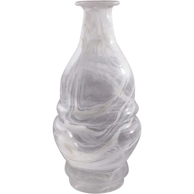 Pole to Pole Glazen Vaas Opal White