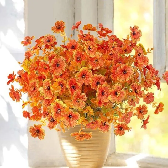 Flintry 6 Bundels Herfstbloemen Kunstbloemen Herfst Als Echte Kunstbloemen Herfstdecoratie Herfstboeket Herfsttakken Zijden Bloemen Buiten Weerbestendig Herfstdecoratie Voor Buiten