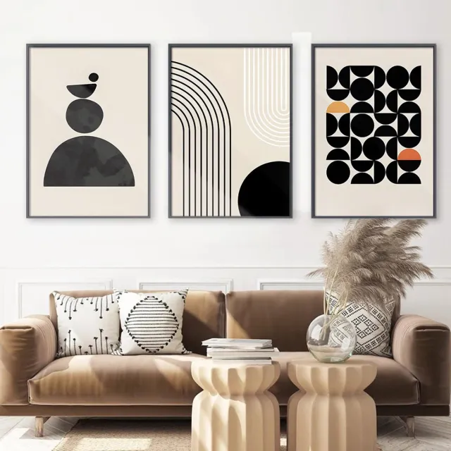 Unyqoos Abstracte Kunst Posters op Canvas voor Woonkamer en Slaapkamer Decoratie zwart