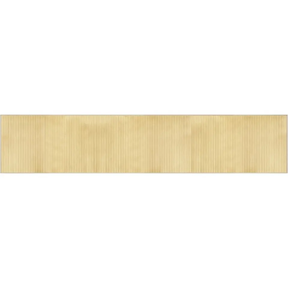 vidaXL Vloerkleed rechthoekig 60x300 cm bamboe lichtnaturel beige, foto 3