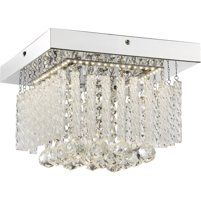 Globo plafonniere - Mathilda - chroom - metaal - LED - 68396-12