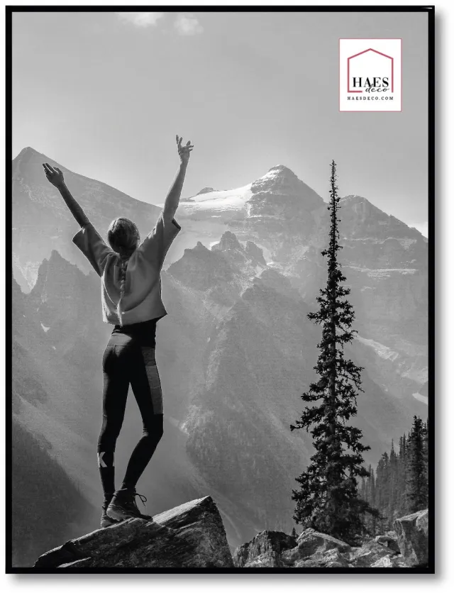 HAES deco Kunststof fotolijst 60x80 zwart Easy Frame - EF19B