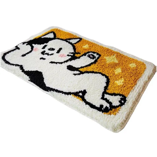 whiqutey Antislip badkamerdeurmat - Slaapkamerdeurmat - Tapijt - Absorberende mat - Badkamermat - Antislip absorberende deurmat - Badkamervloermat - 40*60cm geel
