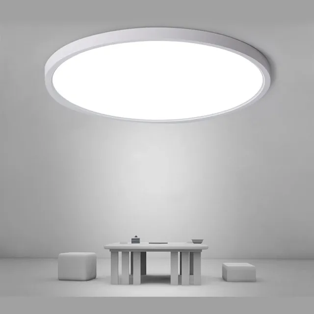 Haobosic Ultradun Waterdicht - Plafondlamp - Wit - 30 cm - 24W White