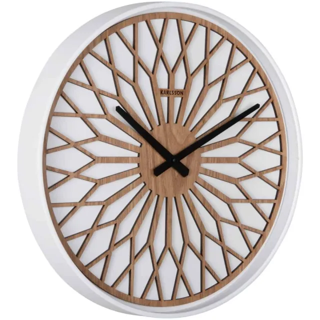 Karlsson Wandklok Girasol - Wit - Ø40.6cm - Wandklok Modern