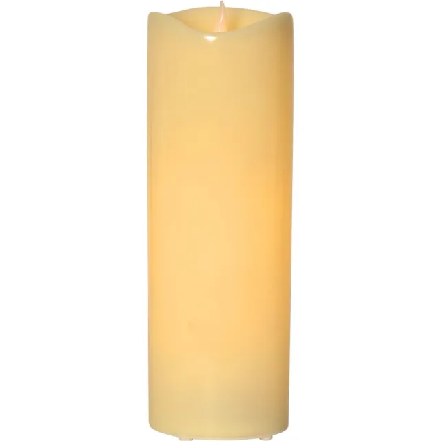 Star Trading LED buitenkaars 'Grande', flikkerend, batterij, timer, crème, 38cm