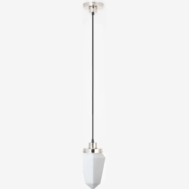 Coloured by Art Hanglamp aan snoer Briljant Mat 20's Nikkel - Art Deco Trade