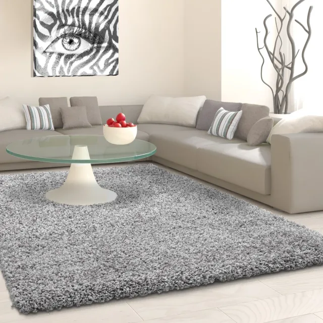 Muratap Basic Shaggy vloerkleed Lichtgrijs Hoogpolig- 200x290 CM Licht grijs