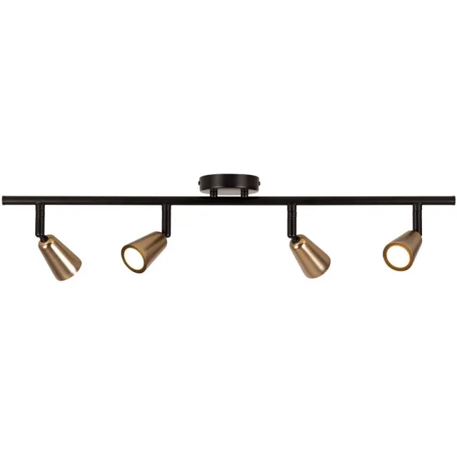 Lucide dimbare metalen opbouwspot GU10 76x17.5 cm - champagne Champagne kleur