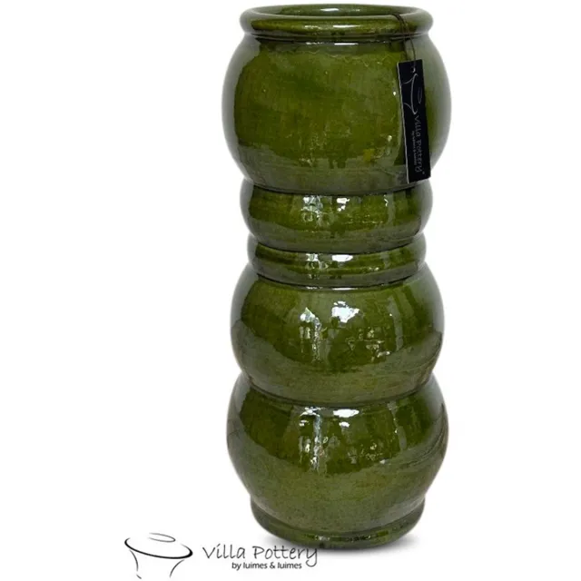 Vaas - Bloempot - Villa Pottery - Keramiek - Decoratie - Woondecoratie - Renesse 3_2 Green Vase
