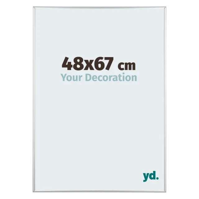 yd. Your Decoration - Fotolijst 48x67 cm - Aluminium - Zilver Hoogglans - Kent