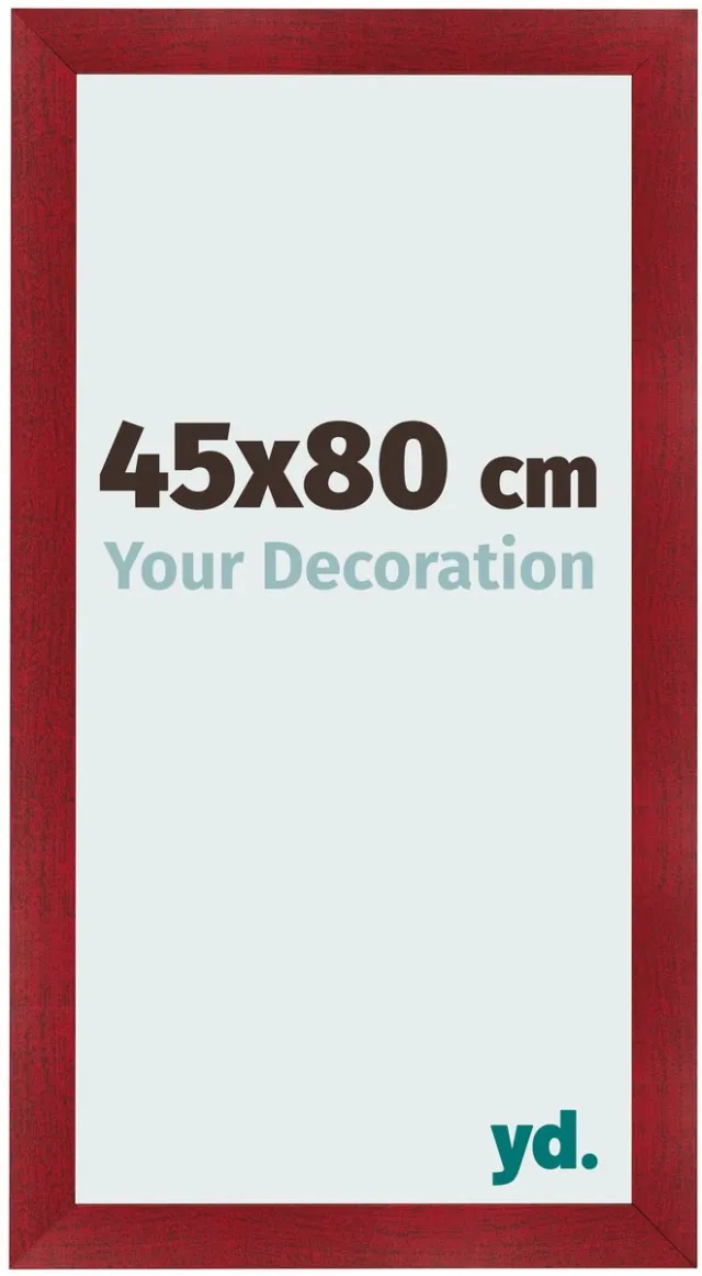 yd. Your Decoration - Fotolijst 45x80 cm - MDF - Wijnrood Geveegd - Pisa