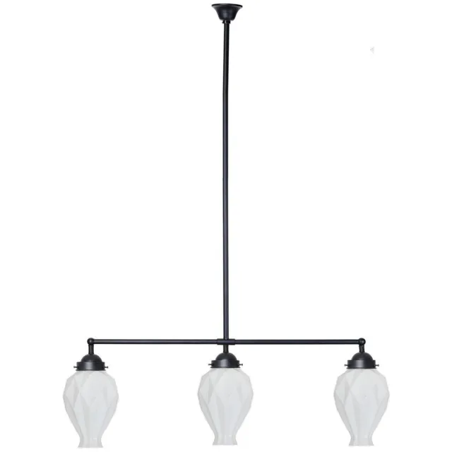 Coloured by Art Moonlight T-lamp 3 lichts Chicago - Art Deco Trade Zwart