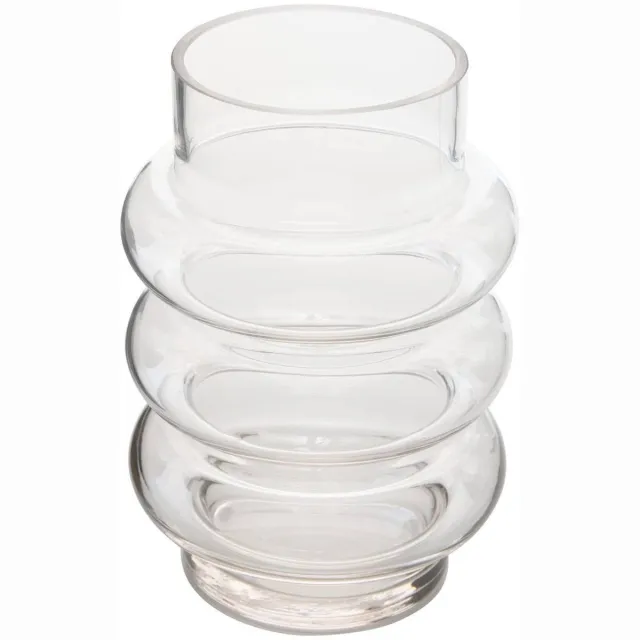 Atmosphera Créateur d'intérieur® Gebogen glazen vaas MELTY Transparent