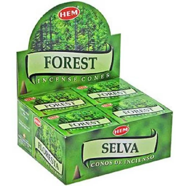 HEM Wierook Kegel Forest (12 pakjes) zwart/grijs