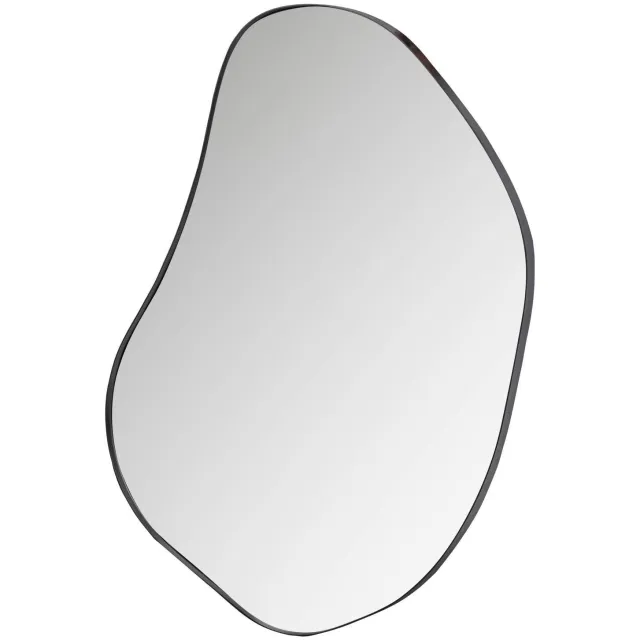 WOOOD Romee Organische Spiegel - Metaal - Zwart - 100x70x4 black
