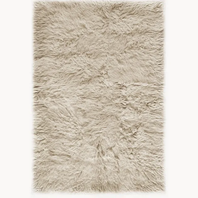 Layered Shaggy Oatmeal vloerkleed beige