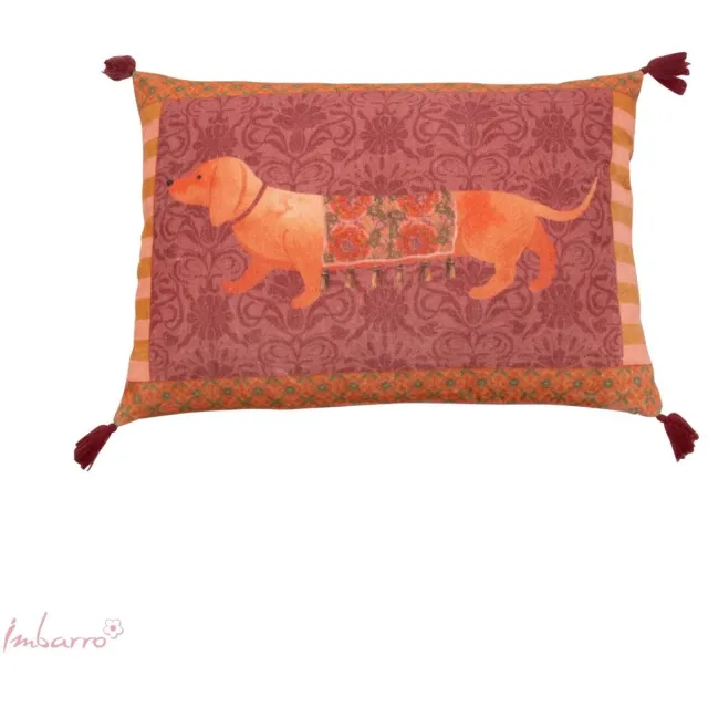 Imbarro Home & Fashion Imbarro - Sierkussen - Dash - Teckel - Velvet - 40 x 60 cm Paars