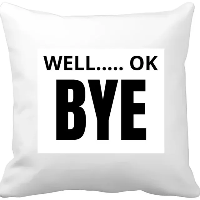 Akyol well ok bye Kussen hoes - Afscheid bedank cadeau - collega's - werk - afscheidscadeau - verjaardagscadeau - kado - 40 bij 40 cm Multicolor