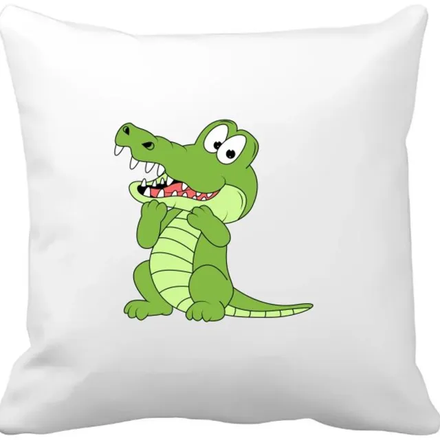 Akyol krokodillen Kussen hoes - Krokodil - dieren liefhebbers - reptielen - dierendag - 40 bij 40 cm Multicolor