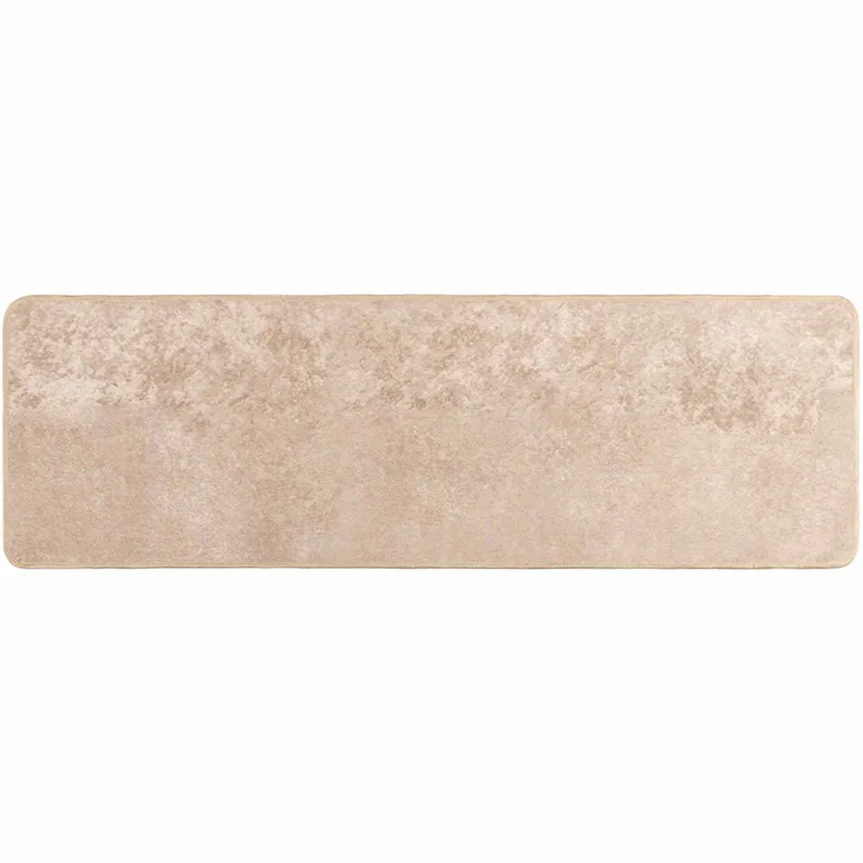 vidaXL Vloerkleedloper MARSA Beige 100 x 350 cm Polyester en PVC