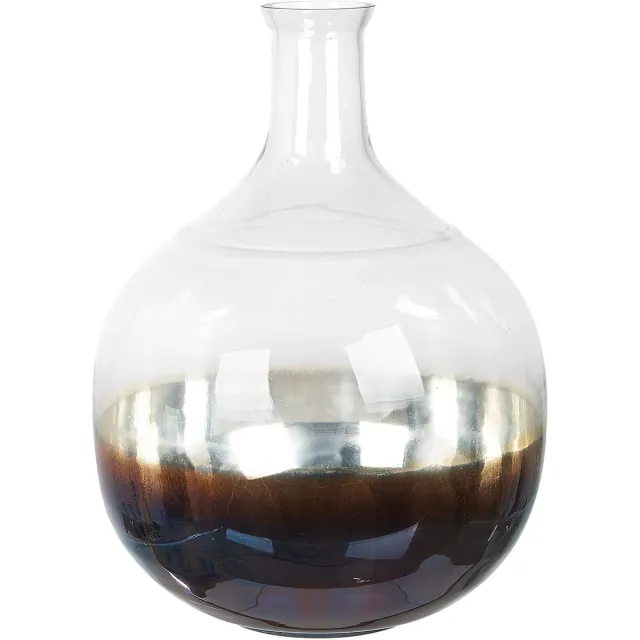 Beliani RAZALA - Bloemenvaas - Multicolor - 40 cm - Glas Meerkleurig