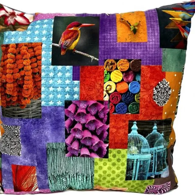 Madison Sierkussen 45x45 cm Sally red Meerkleurig