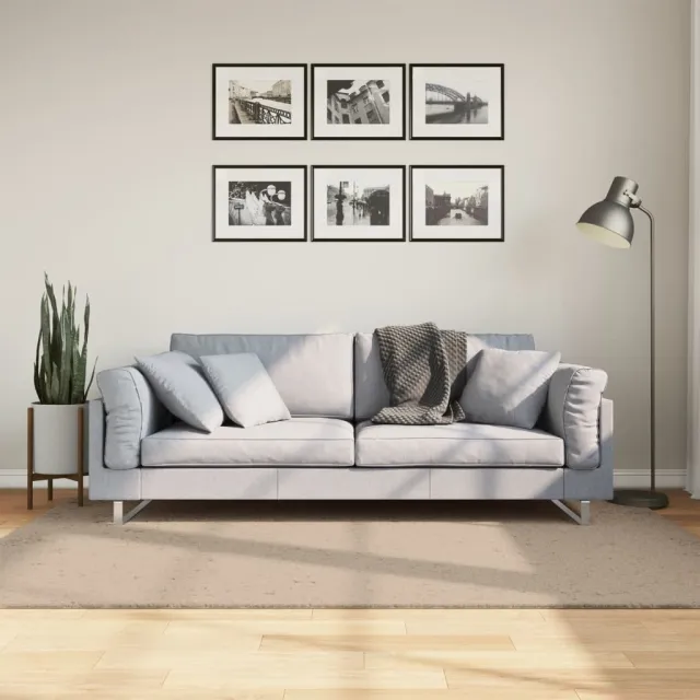 vidaXL Vloerkleed HUARTE laagpolig zacht wasbaar 140x200cm zandkleurig, foto 2