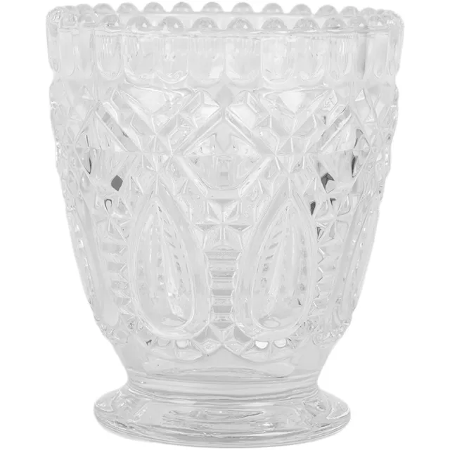 Clayre & Eef Waxinelichthouder Ø 9x10 cm Transparant Glas