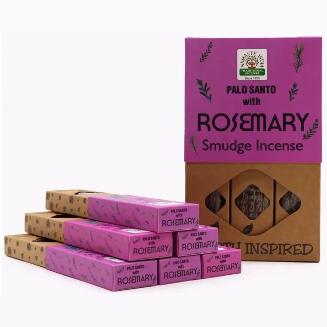 Namaste India 30g Masala Wierook - 12 Pakjes - Natuurlijke Wierookstokjes voor Aromatherapie, Ontspanning en Meditatie - Handgemaakt - Lange Brandduur - Spirituele Sfeer Met Kajal Sticker Bruin