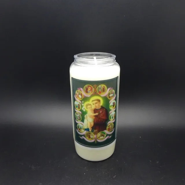 Partijhandel RODO Noveenkaars Heilige Man 003 - 6 dagen brander (5 stuks) wit