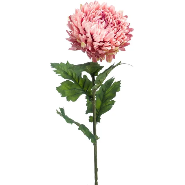Emerald Kunstbloem Chrysant 75cm oudroze - Kunstplant voor binnen