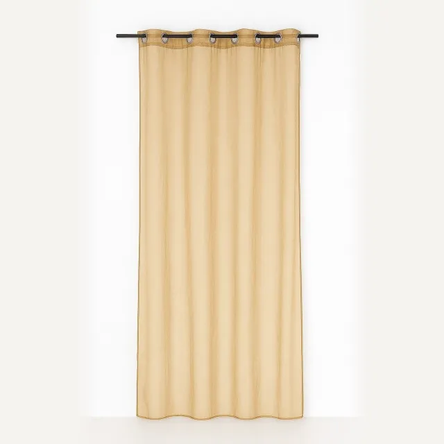 Linen & More Monna voorhang gordijn oker 8 Rings 135 x 260 cm oker geel