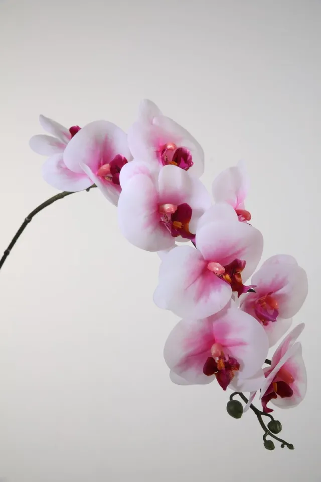 Trendybywave Kunstbloem - Phalaenopsis - vlinderorchidee - topkwaliteit decoratie - 2 stuks - zijden bloem - Roze - 86 cm hoog