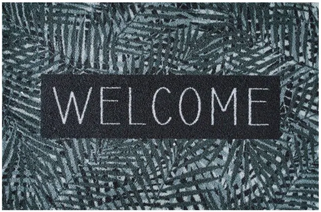 MD-Entree MD Entree - Deurmat - Schoonloopmat - Ambiance - Leaves Welcome - 50 x 75 cm Groen