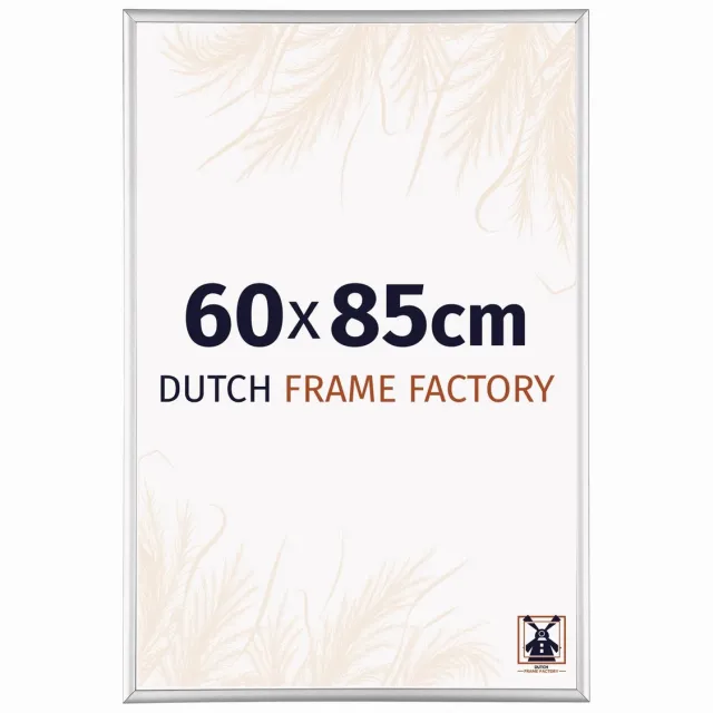 Dutch Frame Factory Fotolijst 60x85 cm - Aluminium - Zilver Hoogglans - Kampen